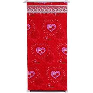 结婚门帘加厚婚房装饰布置门帘婚庆棉隔断帘大红喜庆卧室家用秋冬