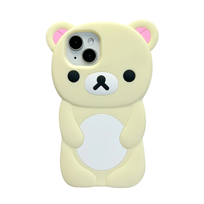 卡通立体轻松熊适用苹果手机壳