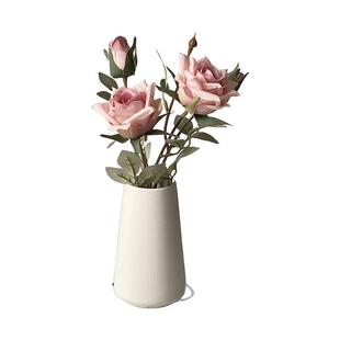 假花仿真花摆设玫瑰花餐桌桌面客厅卧室装饰摆件饰品永生干花花束