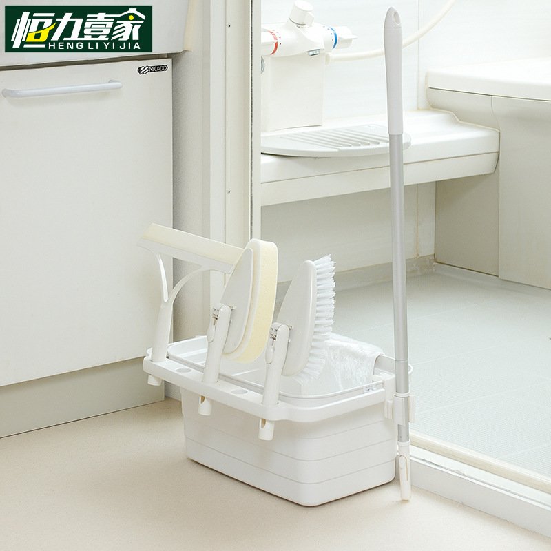 康多多收纳桶搭配蓝色箱盖桶家政内收纳清洁工具保洁水桶拖把桶带