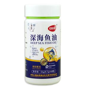 豫生堂深海鱼油软胶囊中老年人用抖音同款熬夜加班EPA+DHA鱼肝油