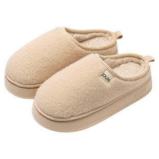 朴西棉拖鞋女2025新款拖鞋秋冬季居家室内地板厚底防滑家居棉拖男