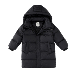 儿童羽绒服2025新款男童女童宝宝过膝加厚中长款洋气连帽冬装外套