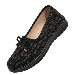 步锦轩正宗老北京布鞋女士休闲鞋软底中老年妈妈鞋一脚蹬老人鞋子