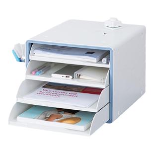 韩国SYSMAX桌面文件柜办公室塑料加厚多层组合柜子资料柜抽屉式物架收纳盒储物A4文件夹小柜子分类档案柜