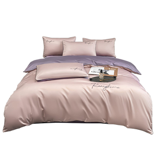 新疆长绒棉被套全棉纯棉单件纯色单人双人被罩150x200x230cm被单