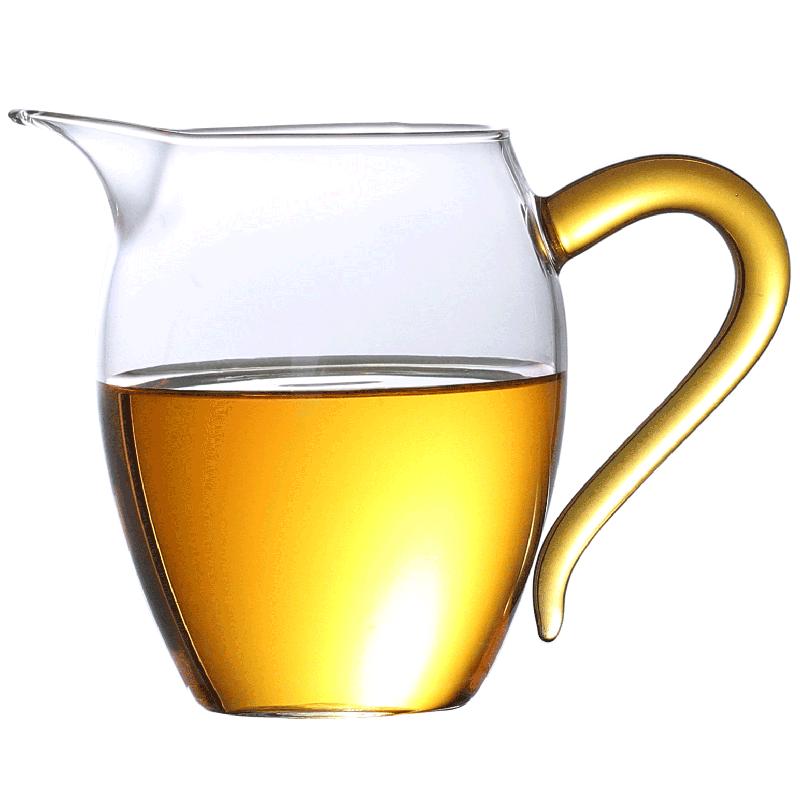 梵师加厚玻璃公杯分茶器公道杯茶滤一体耐热玻璃公道杯茶漏套装