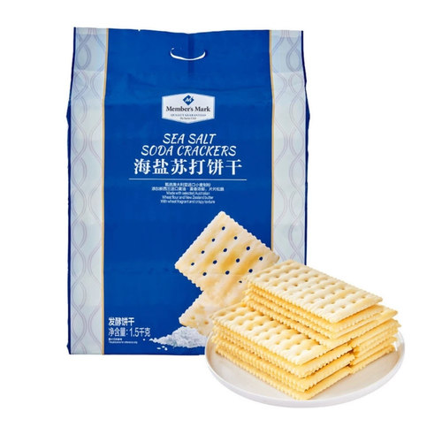 麦德龙SamCostco开市客山姆会员超市代购酥脆零食海盐苏打饼干