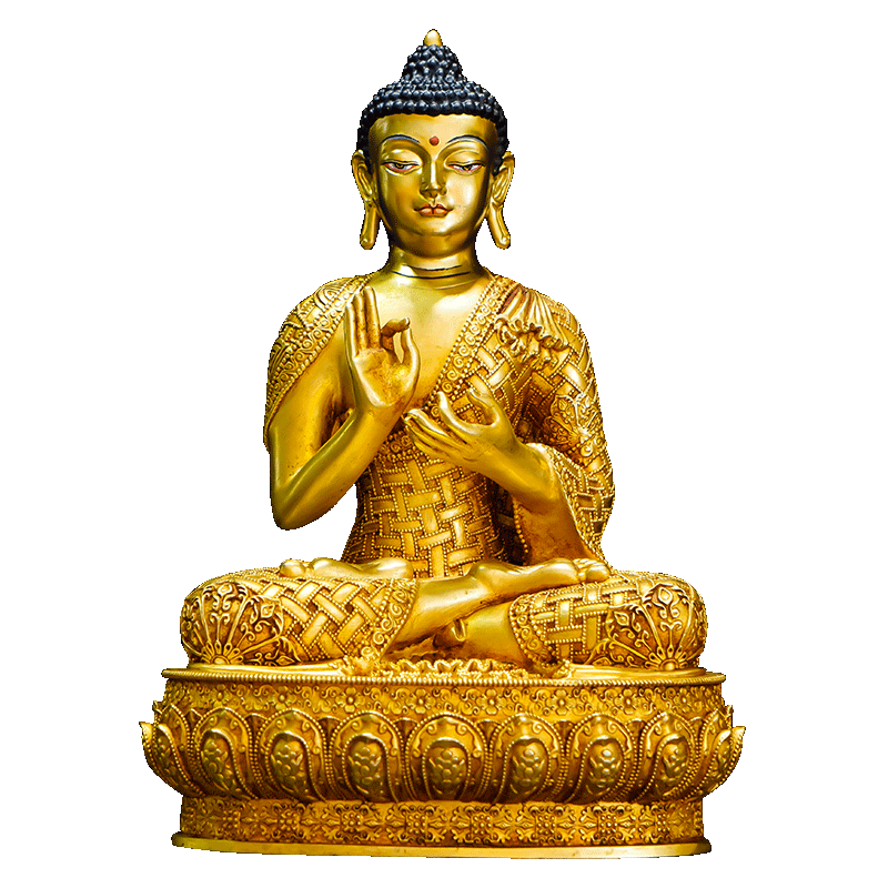 欧斯特铜鎏金药师八尊