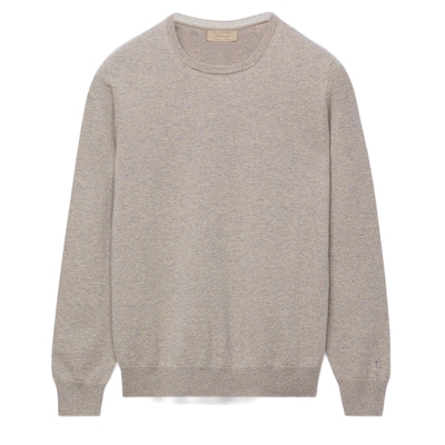 FALCONERI男士经典时尚休闲长袖毛衣原色新年山羊绒针织衫UML228L