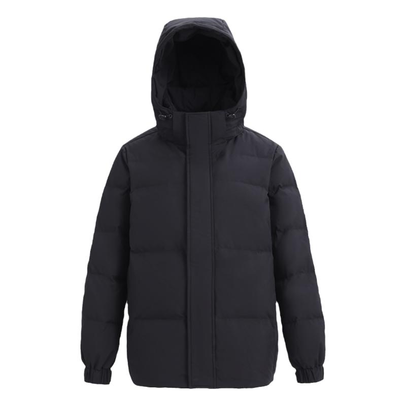 曲恩娜短款羽绒服超厚90%白鸭绒