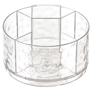 居家家旋转化妆刷收纳筒梳妆台桌面分格化妆品口红眼影大容量笔筒