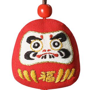 阿卡手工刺绣平安符diy材料包送男友达摩平安福初学者护身符挂件