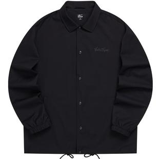 鸿星尔克外套男2025冬季新款男士运动防泼水风衣工装教练夹克上衣