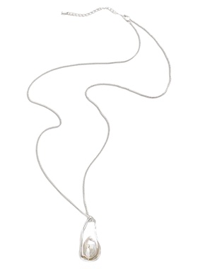 长款巴洛克珍珠毛衣链