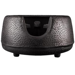 日本龙颜堂岩肌风釜木炭炉铸铁壶煮水炉加热风炉家用烧水炉煮茶炉