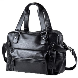 男士单肩包真皮斜挎包商务公文包休闲男包大容量旅行手提包电脑包