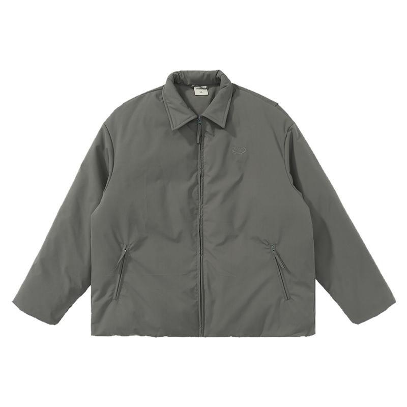 MENTMATE纯色翻领日系棉服