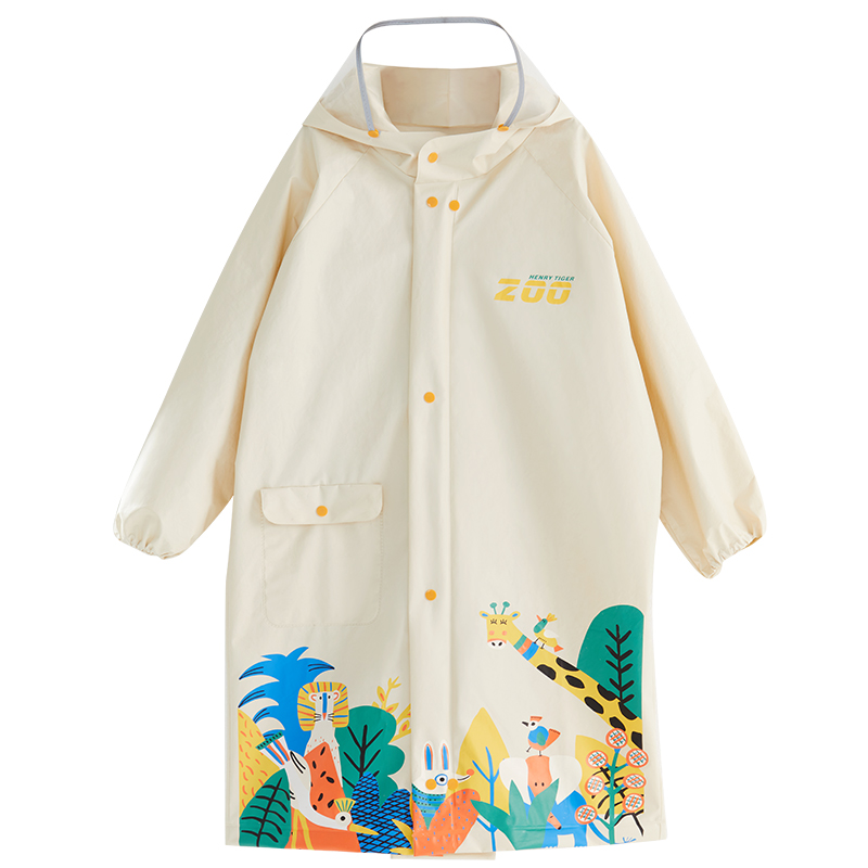 兒童雨衣女童男童一年級(jí)小學(xué)生小孩帶書(shū)包位上學(xué)專用防雨服雨披