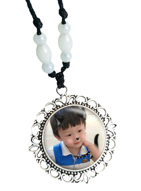 照片定制项链幼儿园毕业礼物刻字