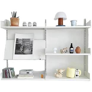 阿崔造屋上墙置物架不锈钢墙挂系统 隔板书架可定制 墙面置物系统