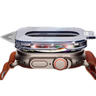 适用AppleWatchUltra3钢化膜AppleWatch Ultra2代保护膜金属表壳套保护壳iWatchUltra苹果手表iPhoneWatch