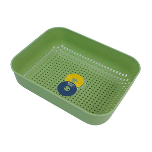 方形箩筐洗菜盆塑料沥水篮洗菜篓子加厚水果漏筛麻辣烫小吃篮商用