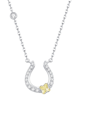 生日礼物周大生纯银项链女款