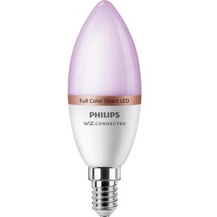 飞利浦智能E14灯泡尖泡小罗口螺口远程WiFi手机遥控语音彩光WIZ灯