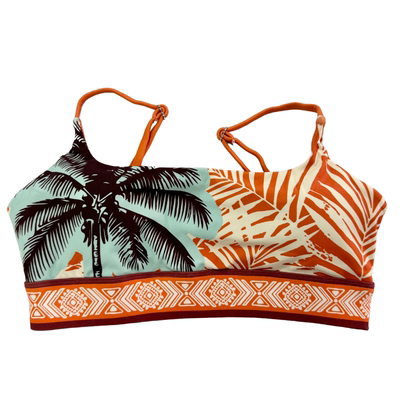 Silverwind Dynamic日落棕榈印花健身瑜伽服速干运动长裤套装女