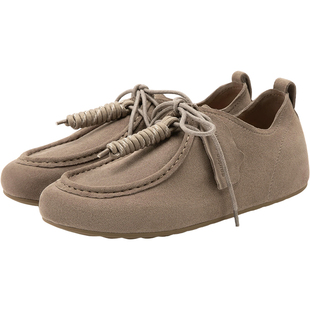 暇步士袋鼠鞋女春秋新款女鞋内增高舒适休闲鞋复古时尚宽松勃肯鞋