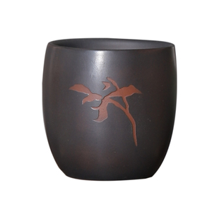 建水紫陶主人茶杯喝茶品茗闻香高档精致非紫砂陶瓷功夫手工陶器具