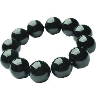 正品新疆天然和田玉青玉手串男士圆佛珠串男玉石手链女情侣款转运