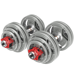 哑铃男士健身家用大重量可调节50公斤100 实心铁奥杆套装组合杠铃