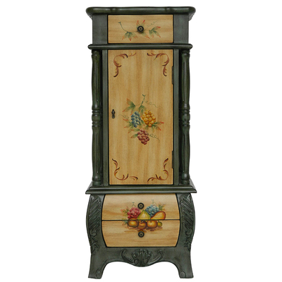 美式乡村手绘装饰玄关柜沙发边柜