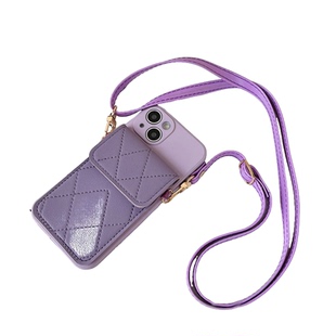 S25三星S24手机壳C55零钱包S22菱格卡包S26 A17卡套A34背带挂绳A54 M53 A23 A57 A06s套Note20斜挎A35适用A16