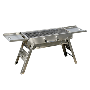 上林方烧烤炉户外便携式折叠家用不锈钢加厚特厚烤鸡烤羊腿烧烤架