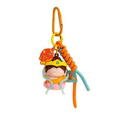 敦煌莲花小佛钥匙扣挂件可爱文创