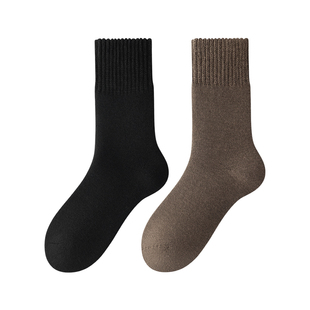 厚袜子羊毛袜男士加厚保暖防寒冬季中筒袜防臭东北零下老人毛圈袜