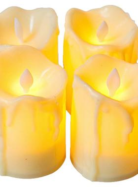 电子仿真假蜡烛装饰摆件表白生日