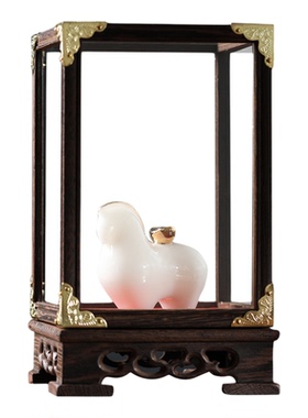 康乐品《璞玉马上有钱》客厅桌面陶瓷十二生肖马摆件家居乔迁礼物