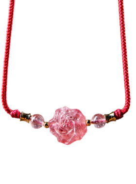 纯然草莓晶草莓晶绳链