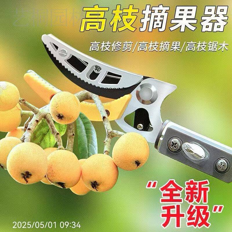 摘果神器高空采摘修枝剪龙眼高枝剪刀头高空摘水果剪刀枇杷采摘器