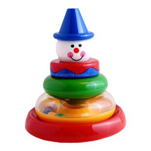 雪人叠叠～英国tolo雪人叠叠塔玩具多功能堆叠益智早教宝宝叠叠乐
