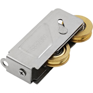 老式铝合金868-2000门窗滑轮推拉门滑轮铝窗配件阳台门滚轮双铜轮