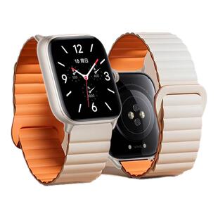 适用vivo WATCH GT手表带iqoo链式磁吸硅胶回环腕表带运动智能手表watchgt女生夏天透气表链