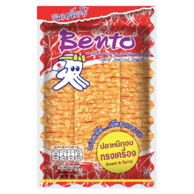Bento鱿鱼片辣味网红零食拌多乐