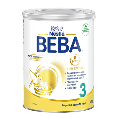 德国Nestle雀巢BEBA铂金版婴儿奶粉3阶段10个月以上800g/罐