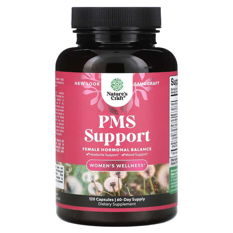 NaturesCraft美国PMS女性经期情绪舒缓维生素B6草本支持