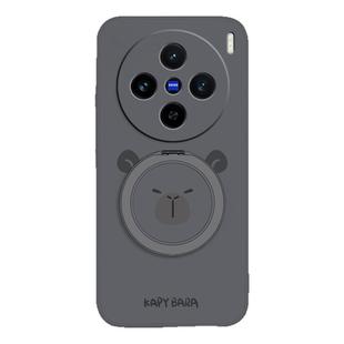 圆脸熊猫适用vivoX200S手机壳X200Ultra新款保护套vivo硅胶带支架支点壳系列viv0镜头全包防摔vox男女叉u外壳